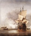 El cañón Disparo marino Willem van de Velde el Joven barco paisaje marino
